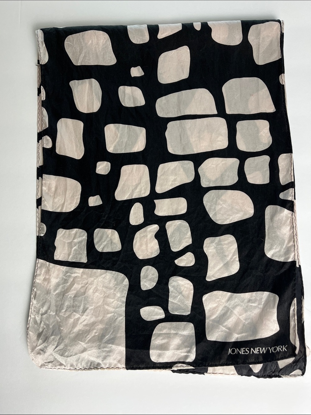 Jones New York Abstract Print Silk Oblong Scarf